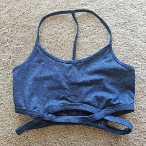 Free People Movement Infinity Strappy T Back Bra Medium Ocean Blue